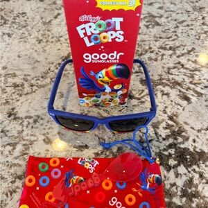 Goodr Froot Loops Sunglasses - Blue and Red